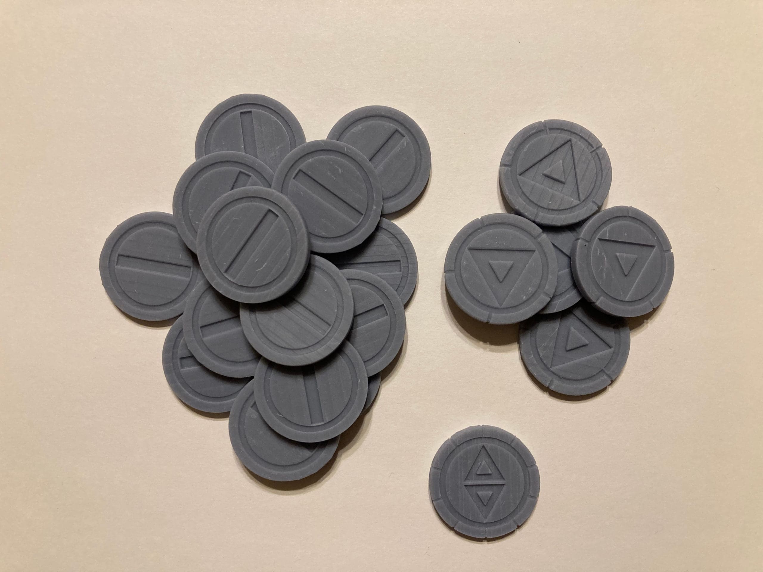 Wardelve coins, 1 set (3D printed resin)