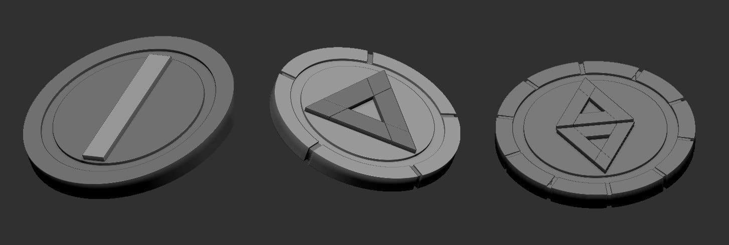 Wardelve coins, 1 set (3D printed resin) - Image 3